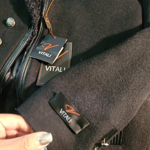 VITALI**Wool Coat Mens Size S New With Tags - Picture 2 of 14